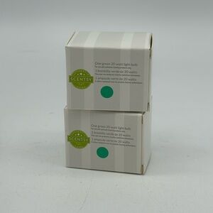 Set of 2 Scentys green light bulbs 20‎ watt